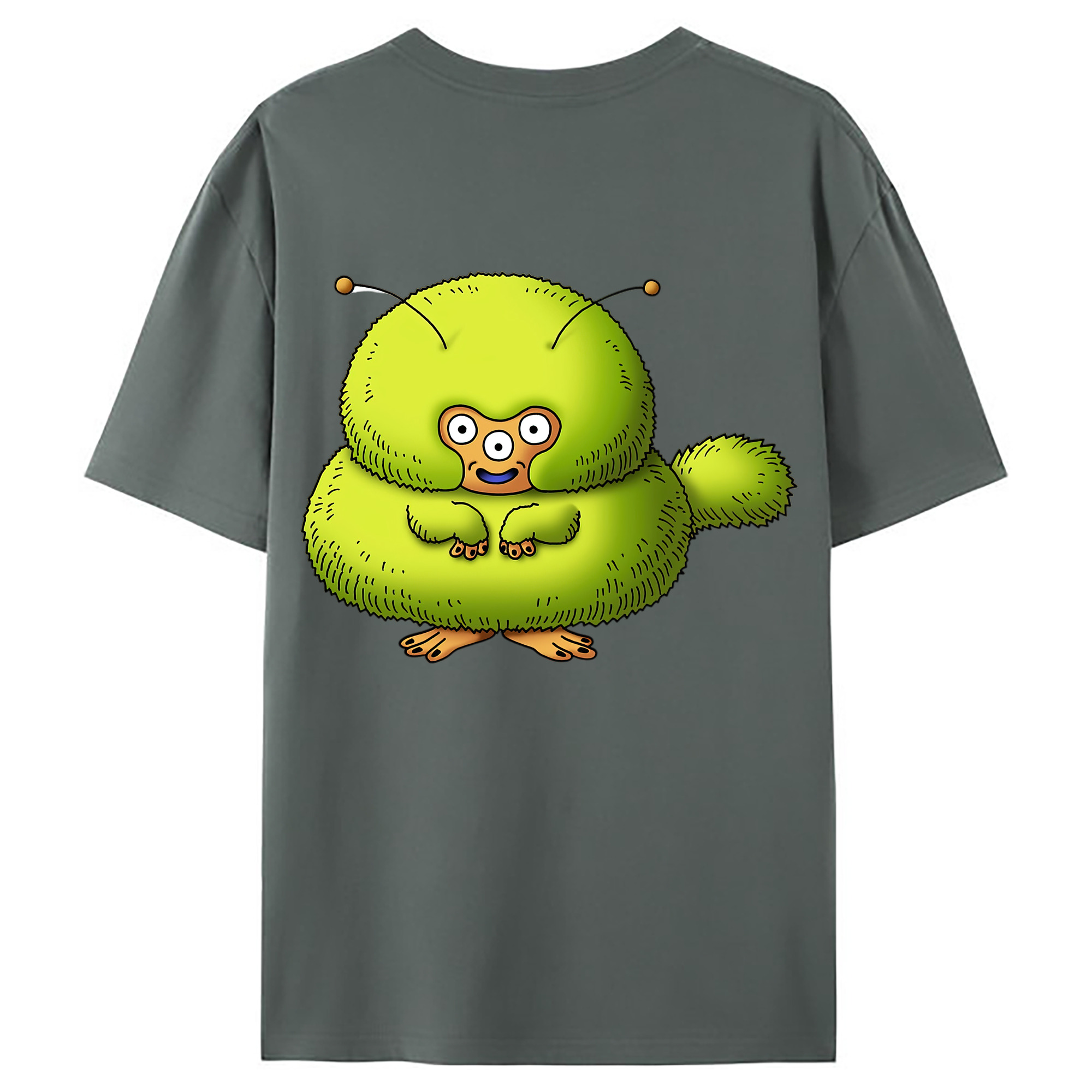 （画像用） ドラゴンクエスト Doragon Kuesuto Dragon Quest 綿100％ メンズ半袖Tシャツ（バックプリント） 通気性